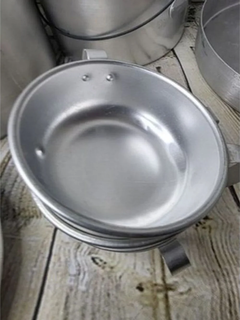Vintage Aluminum Camping Cook Set 13 Pieces Plates Cups Pots